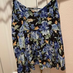 Forever21 backless floral blouse
